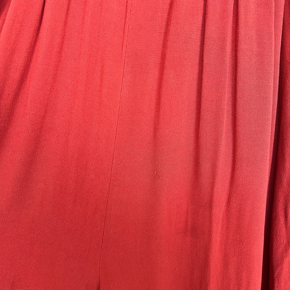 American Eagle Red Embroidered Double Strap Smocked Sleeveless Jumpsuit size XL - Picture 9 of 9